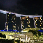 marina bay sand evening 1